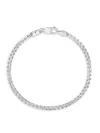 Effy Men's Sterling Silver Curblink Bracelet In Silver