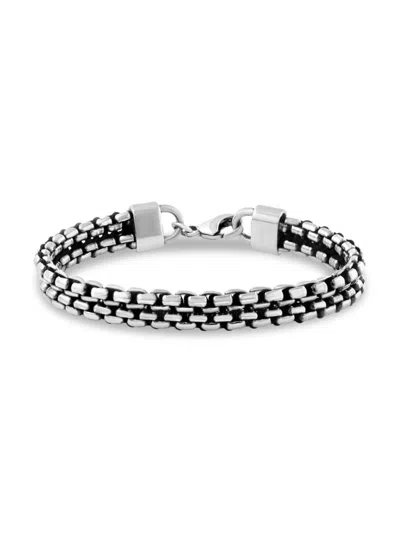 Effy Men's Sterling Silver Multi Row Box Chain Bracelet