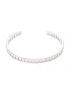 Effy Men's Sterling Silver Textured Cuff Bracelet In Silver