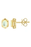 Effy Mother-of-pearl Stud Earrings In Gold