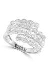 Effy Multi Row Diamond Statement Ring In Silver