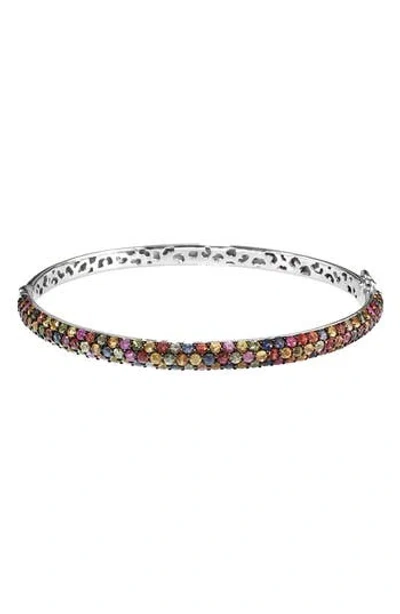 Effy Multicolored Sapphire Hinge Bracelet In Metallic