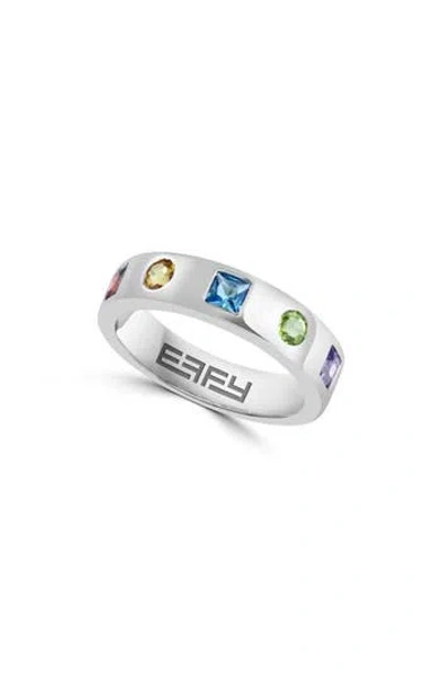 Effy Multistone Ring In Silver Multi