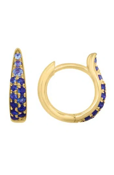 Effy Natural Sapphire Huggie Hoop Earrings In Gold