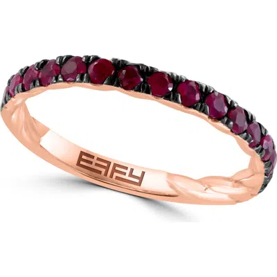Effy Natural Stone Ring In Red