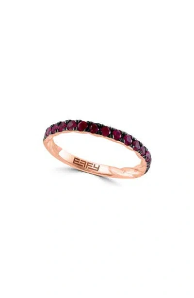 Effy Natural Stone Ring In Ruby/rose Gold