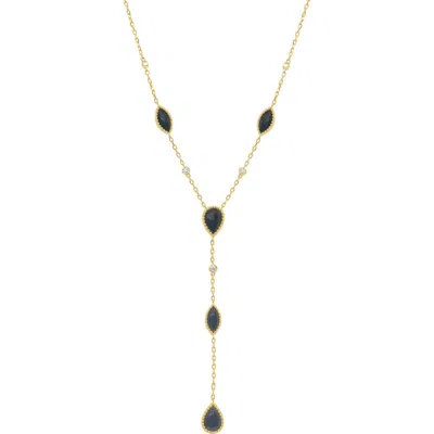 Effy Onyx & Diamond Station Y-necklace In Multi