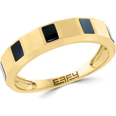 Effy Onyx Band Ring In Metallic