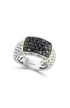 Effy Pavé Black Diamond Ring In Multi
