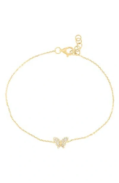 Effy Pavé Diamond Butterfly Bracelet In Gold