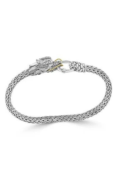 Effy Pavé Diamond Tulang Naga Chain Bracelet In Silver