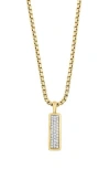 Effy Pavé Zircon Pendant Necklace In Yellow