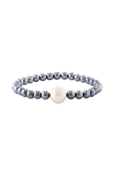 Effy Peach Freshwater Pearl Hematite Beaded Bracelet In Multi