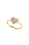 Effy Pink Opal Heart Ring In Pink