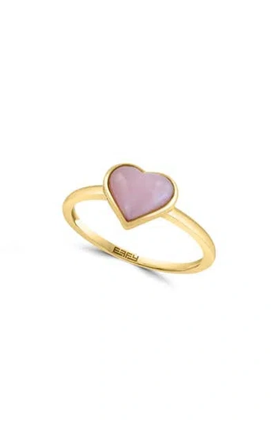 Effy Pink Opal Heart Ring