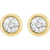 Effy Round Diamond Stud Earrings In Gray