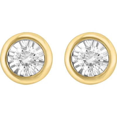Effy Round Diamond Stud Earrings In Gray