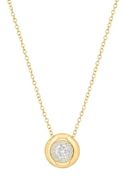 Effy Round Lab Grown Diamond Pendant Necklace In Pink
