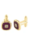 Effy Ruby & White Sapphire Cuff Links In Red