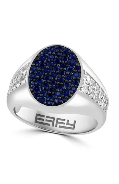 Effy Sapphire & White Sapphire Pavé Statement Ring In Sterling Silver In Multi