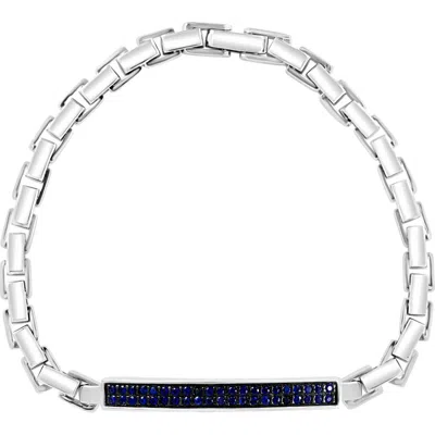 Effy Sapphire Bar Bracelet In Sterling Silver In Multi