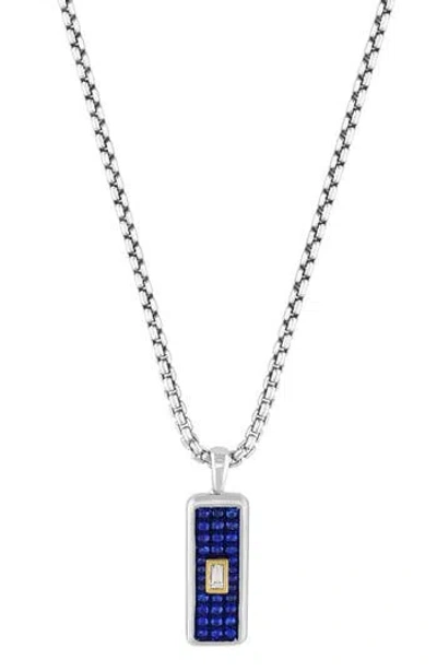 Effy Sapphire Pendant Necklace In Blue