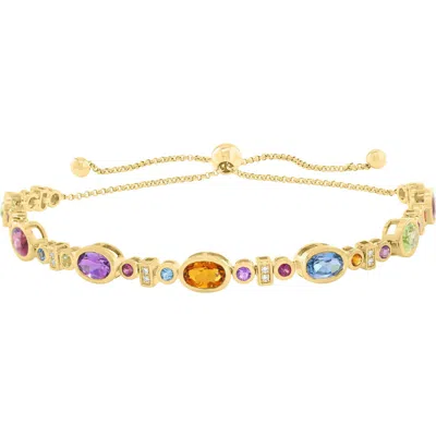 Effy Semiprecious Stone & Diamond Slider Bracelet In Multi