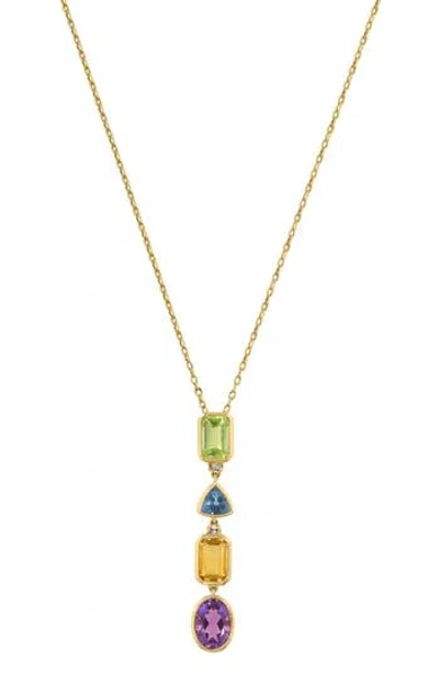 Effy Semiprecious Stone & Diamond Y-necklace In Gold