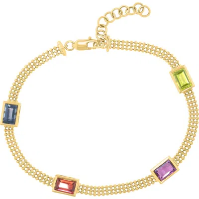 Effy Semiprecious Stone Station Ball Chain Bracelet In Multi