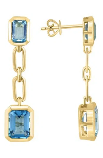 Effy Sky Blue Topaz Drop Earrings