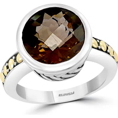 Effy Smoky Quartz Ring In Silver