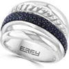 Effy Spinel Sterling Silver Ring In Black