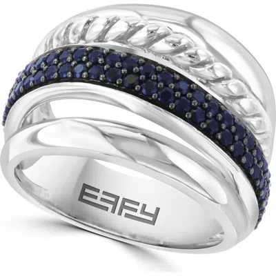 Effy Spinel Sterling Silver Ring In Black