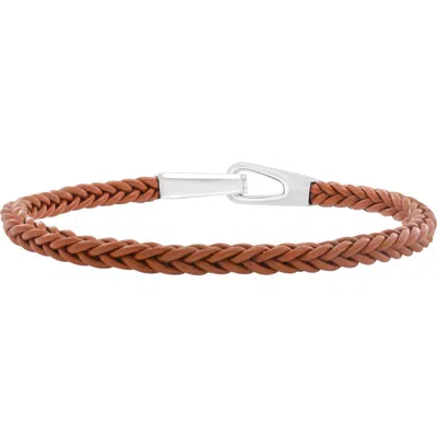 Effy Sterling Silver & Leather Bracelet In Brown