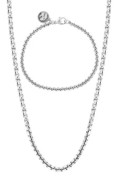 Effy Sterling Silver Bracelet & Necklace Set