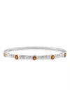 Effy Sterling Silver Citrine Bracelet In Orange