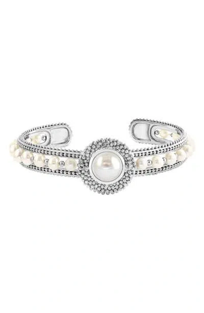 Effy Sterling Silver Cultured Freshwater Pearl Cuff Bracelet