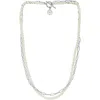 Effy Sterling Silver Cultured Freshwater Pearl Double Strand Necklace In Metallic