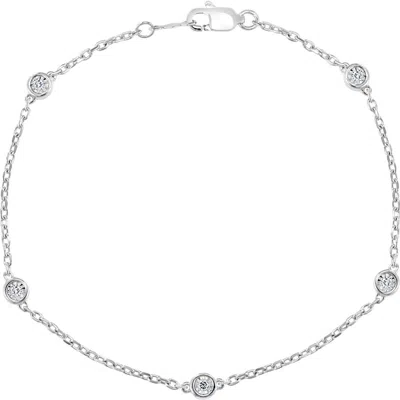 Effy Sterling Silver Diamond Bracelet