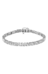 Effy Sterling Silver Diamond Bracelet In Silver