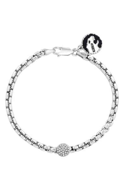 Effy Sterling Silver Diamond Chain Link Bracelet