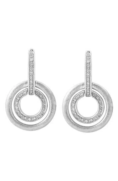 Effy Sterling Silver Diamond Drop Earrings