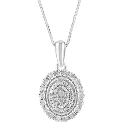 Effy Sterling Silver Diamond Pendant Necklace