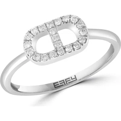 Effy Sterling Silver Diamond Ring