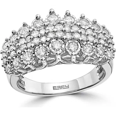 Effy Sterling Silver Diamond Ring