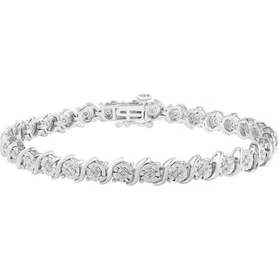Effy Sterling Silver Diamond Station Bracelet