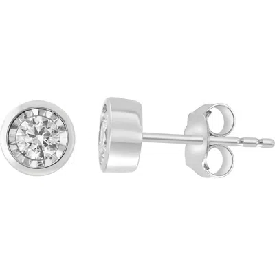 Effy Sterling Silver Diamond Stud Earrings