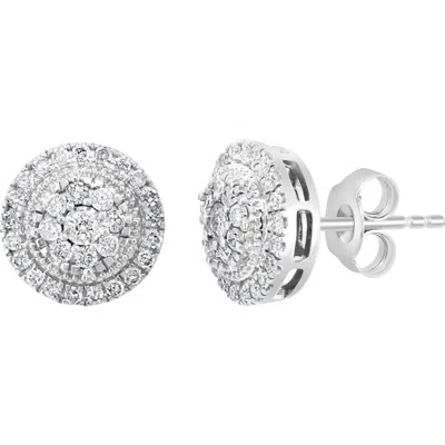 Effy Sterling Silver Diamond Stud Earrings