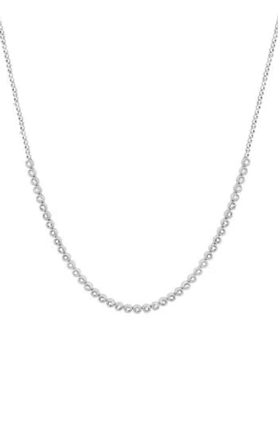 Effy Sterling Silver Lab Grown Diamond Frontal Necklace