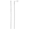Effy Sterling Silver Lab Grown Diamond Linear Drop Earrings In Silver